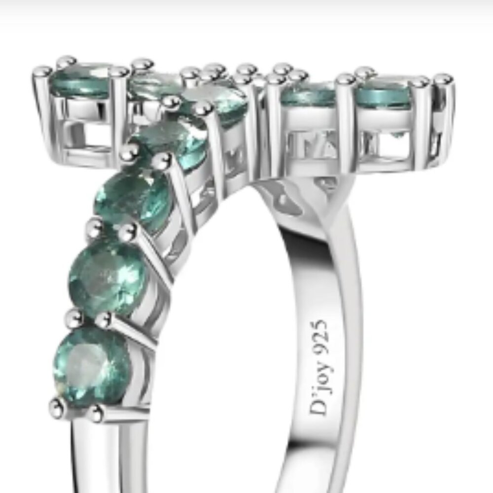 Premium Indian Ocean Apatite Cross Ring - Picture 4 of 4